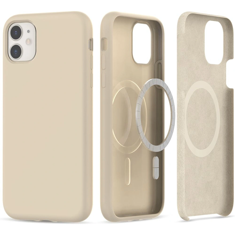 Etui Tech-Protect Silicone MagSafe Apple iPhone 11 Béžová