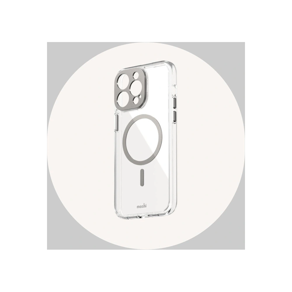 Hurtownia GSM - Etui Moshi iGlaze MagSafe Apple iPhone 15 Plus / 14 Plus (Luna Silver) - MOSH302 - {ean13} - Hurt