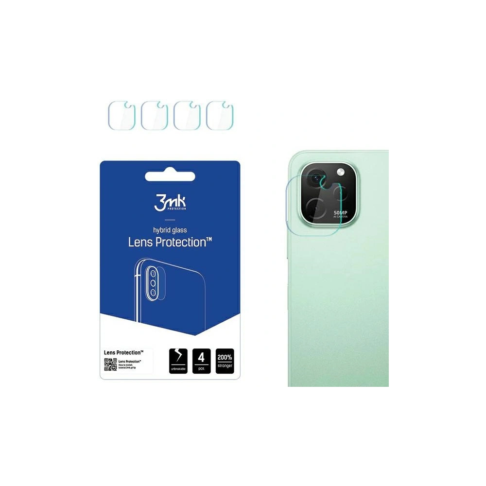 Hurtownia GSM - Hybidní sklo na objektiv fotoaparátu 3MK Lens Protect Huawei Nova Y91 [4 PACK] - 3MK5265 - {ean13} - Hurt