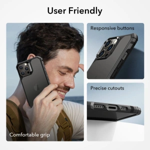 Hurtownia GSM - Etui ESR Air Armor Apple iPhone 15 Pro Negru Înghețat - ESR715 - {ean13} - Hurt