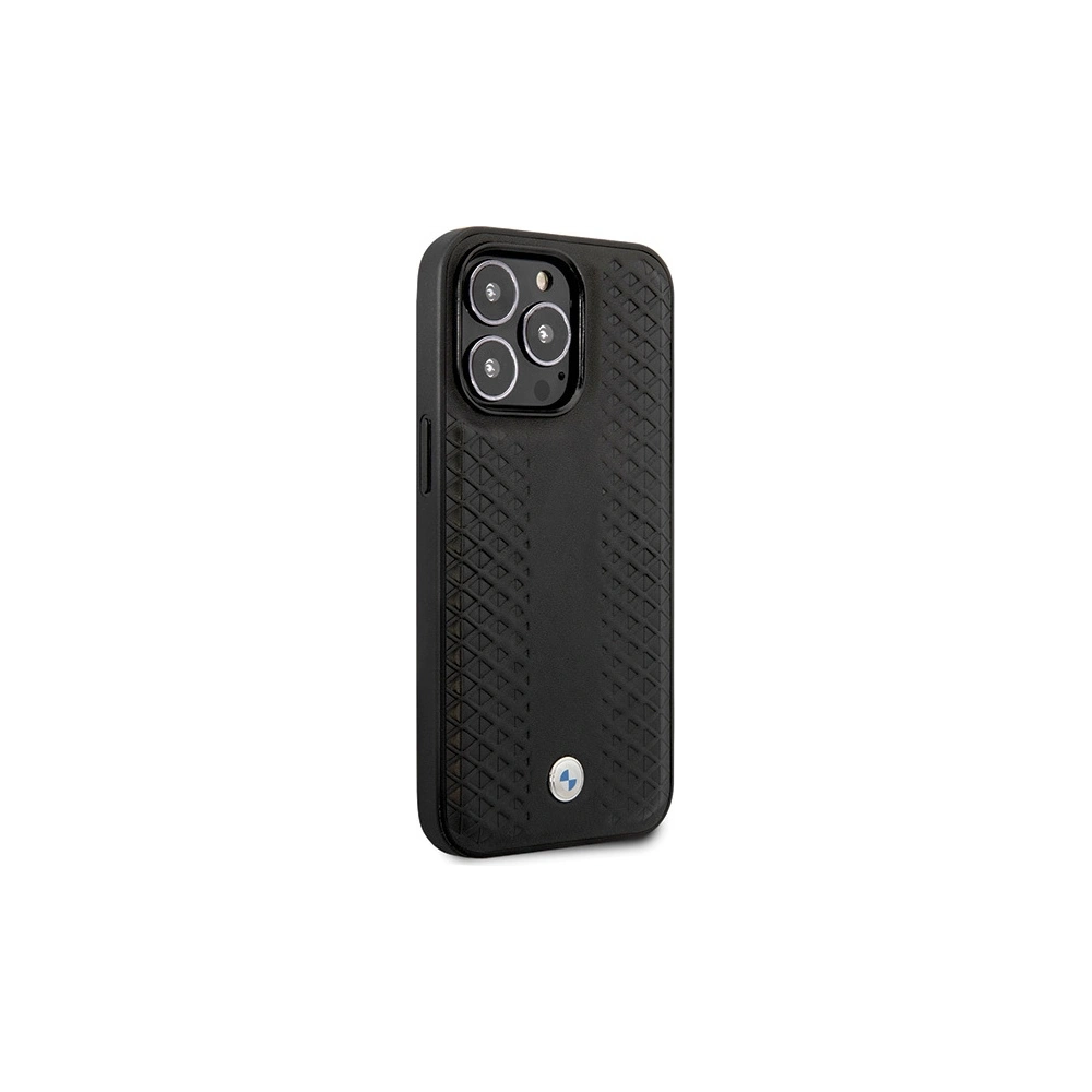 Hurtownia GSM - Case BMW BMHCP14L22RFGK Apple iPhone 14 Pro Leder Diamantmuster schwarz/black - BMW497 - {ean13} - Hurt