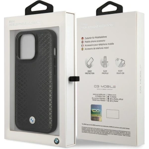 Hurtownia GSM - Etui BMW BMHCP14L22RFGK Apple iPhone 14 Pro Leather Diamond Pattern negru/black - BMW497 - {ean13} - Hurt