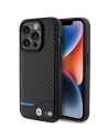 Etui BMW BMHCP15L22NBCK Apple iPhone 15 Pro Leather Carbon czarny/black