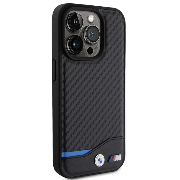 Kryt BMW BMHCP15L22NBCK Apple iPhone 15 Pro Leather Carbon black