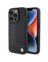 Etui BMW BMHCP15LSLLBK Apple iPhone 15 Pro bőr forró bélyegzés fekete/black
