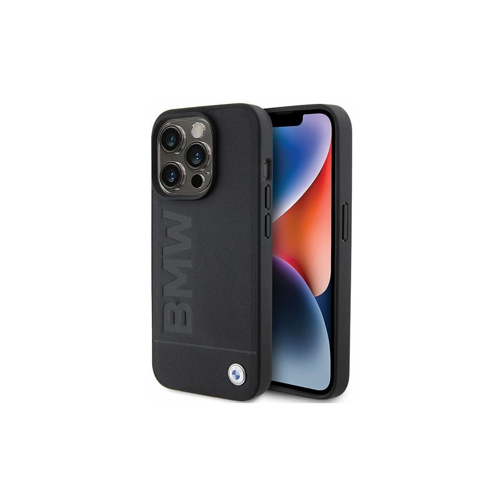 Hurtownia GSM - Case BMW BMHCP15LSLLBK Apple iPhone 15 Pro Leder Heißprägung schwarz/black - BMW499 - {ean13} - Hurt