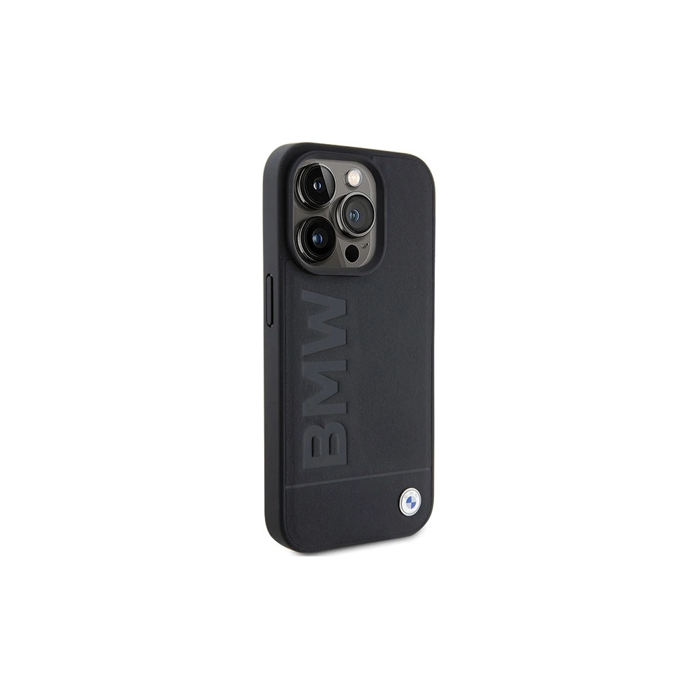 Hurtownia GSM - Etui BMW BMHCP15LSLLBK Apple iPhone 15 Pro bőr forró bélyegzés fekete/black - BMW499 - {ean13} - Hurt