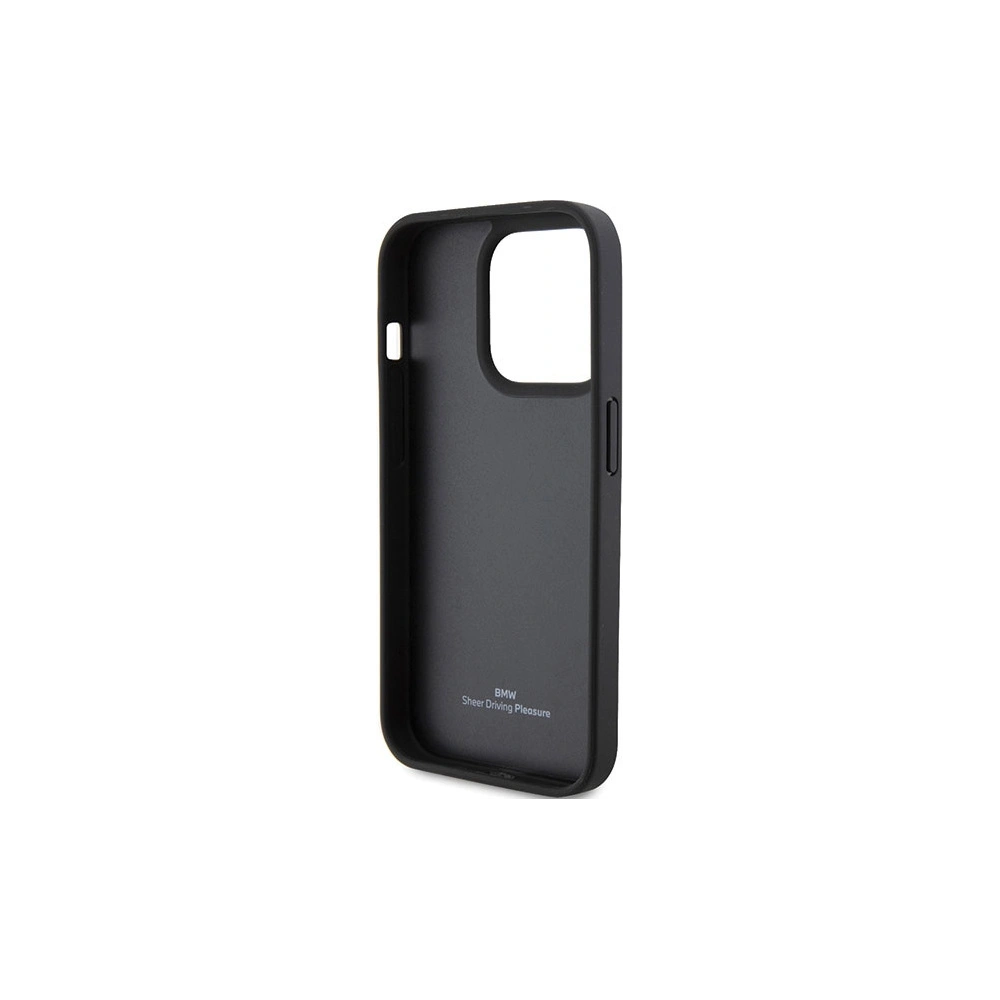 Wholesale BMW BMHCP15LSLLBK Apple iPhone 15 Pro Leather Hot Stamp black - BMW499 - {ean13} - Hurt