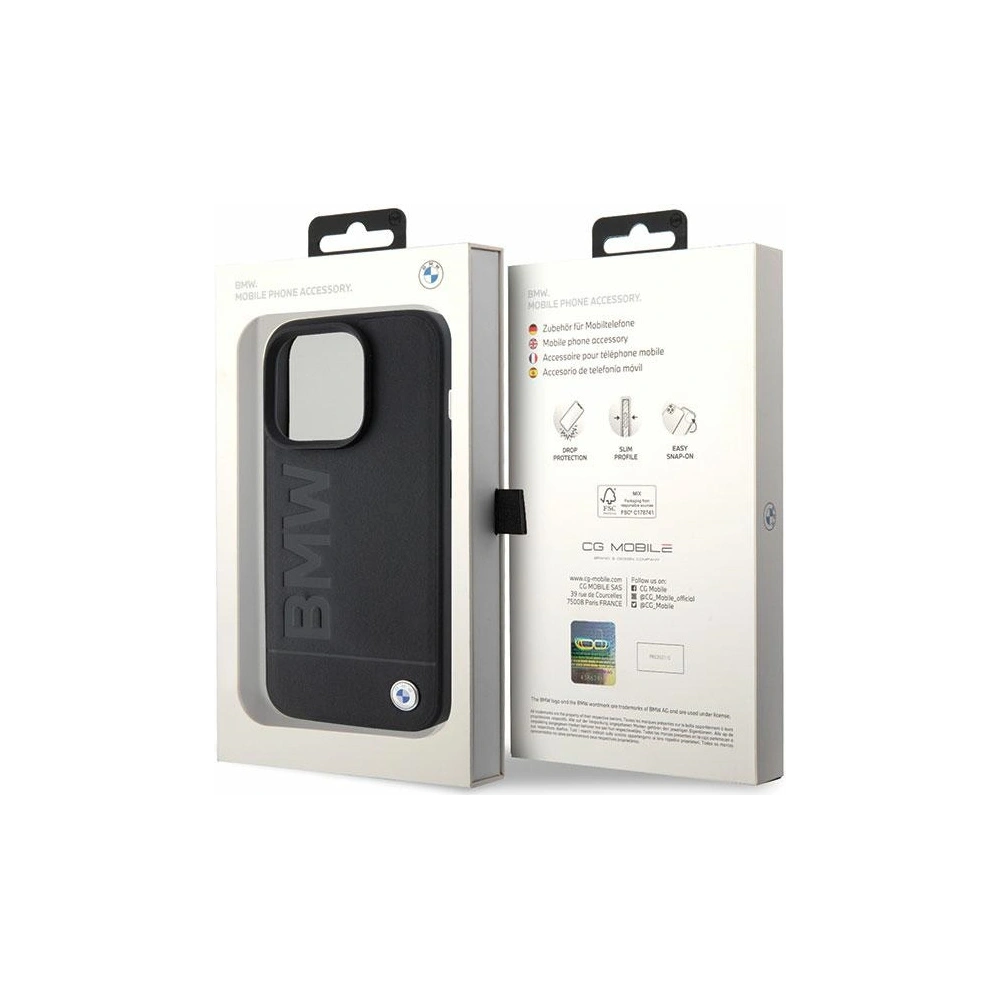 Hurtownia GSM - Etui BMW BMHCP15LSLLBK Apple iPhone 15 Pro Leather Hot Stamp czarny/black - BMW499 - {ean13} - Hurt