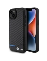 Case BMW BMHCP15M22NBCK Apple iPhone 15 Plus / 14 Plus Leder Carbon schwarz/black