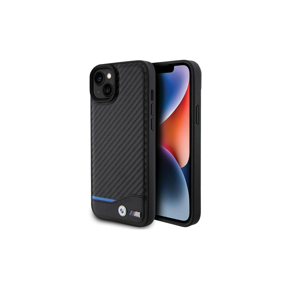 Hurtownia GSM - Case BMW BMHCP15M22NBCK Apple iPhone 15 Plus / 14 Plus Leder Carbon schwarz/black - BMW500 - {ean13} - Hurt