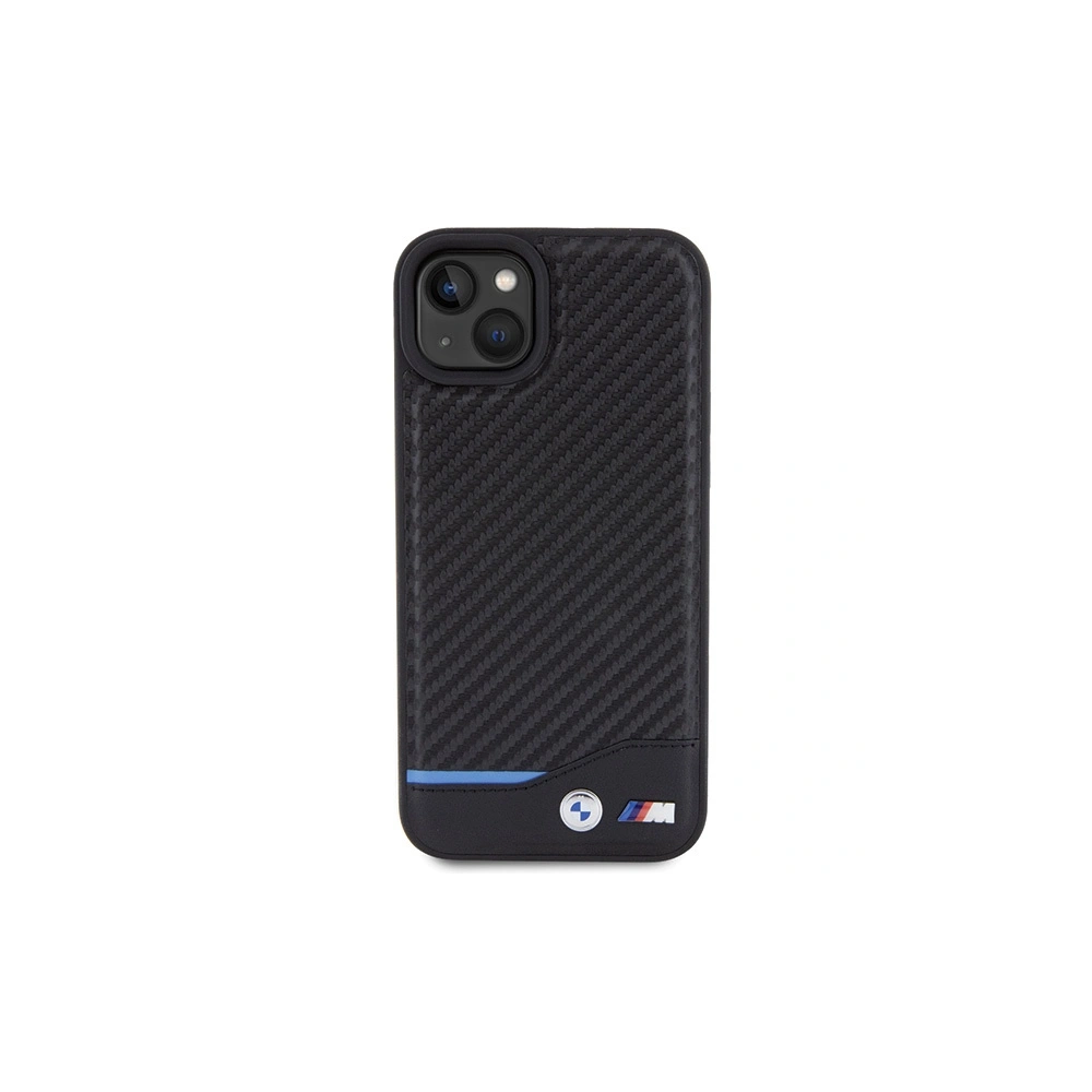 Hurtownia GSM - Case BMW BMHCP15M22NBCK Apple iPhone 15 Plus / 14 Plus Leder Carbon schwarz/black - BMW500 - {ean13} - Hurt