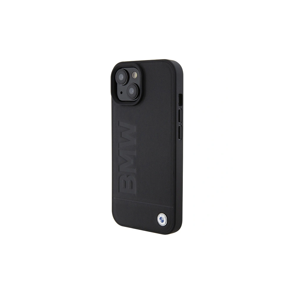 Hurtownia GSM - Etui BMW BMHCP15MSLLBK Apple iPhone 15 Plus / 14 Plus bőrszíj forró bélyegzés fekete/black - BMW501 - {ean13} - Hurt