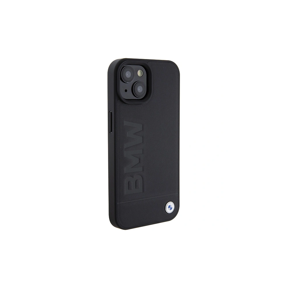 Hurtownia GSM - Etui BMW BMHCP15MSLLBK Apple iPhone 15 Plus / 14 Plus bőrszíj forró bélyegzés fekete/black - BMW501 - {ean13} - Hurt