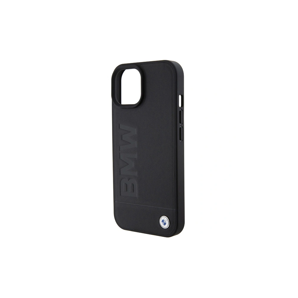 Hurtownia GSM - Case BMW BMHCP15MSLLBK Apple iPhone 15 Plus / 14 Plus Leder Heißprägung schwarz/black - BMW501 - {ean13} - Hurt