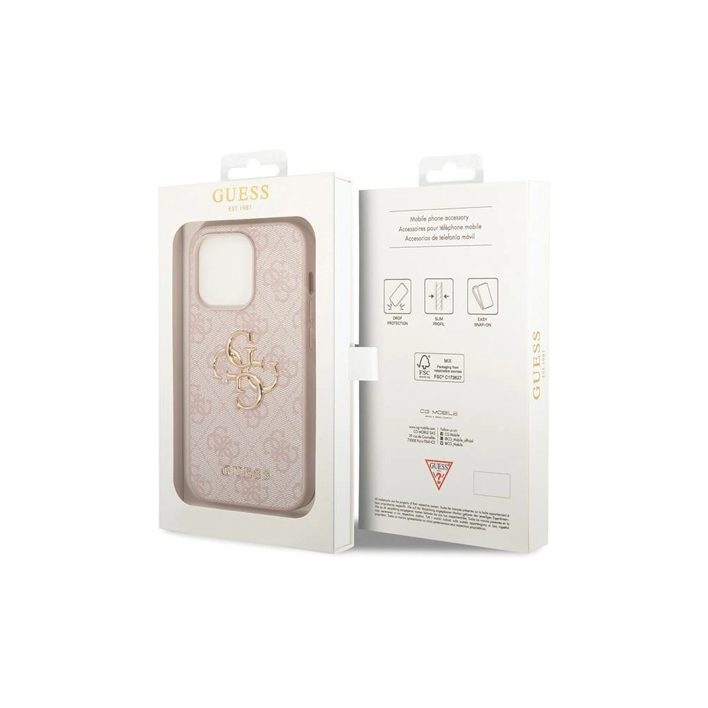 Hurtownia GSM - Etui Guess GUHCP15L4GMGPI Apple iPhone 15 Pro hardcase 4G Big Metal Logo rózsaszín/pink - GUE2805 - {ean13} - Hurt
