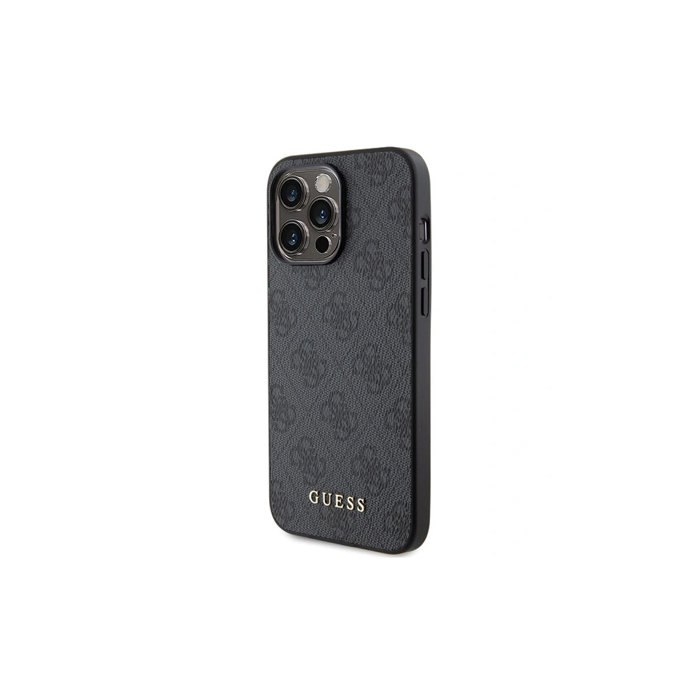 Hurtownia GSM - Case Guess GUHCP15LG4GFGR Apple iPhone 15 Pro Hartschale 4G Metall Gold Logo grau/grey - GUE2806 - {ean13} - Hurt