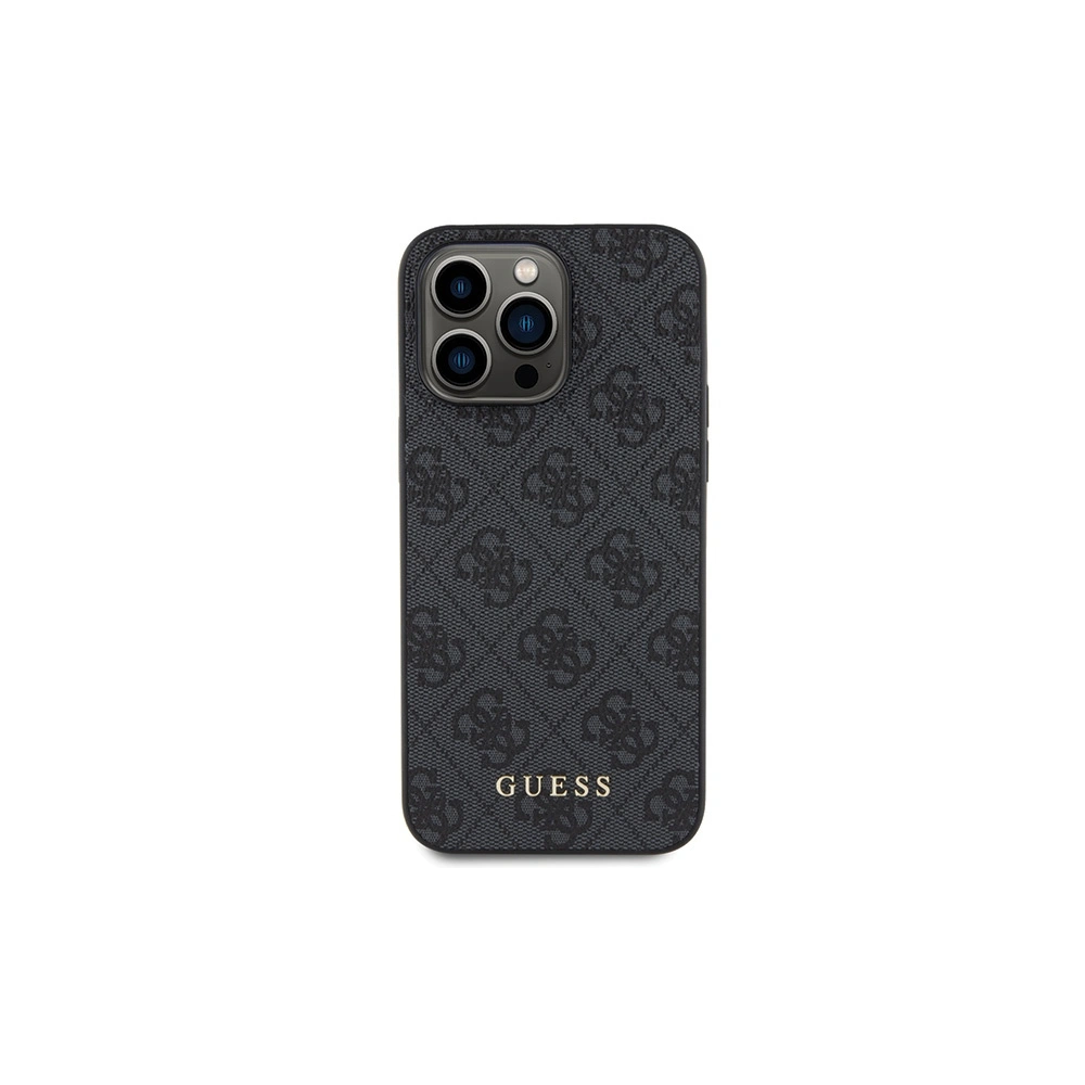 Hurtownia GSM - Case Guess GUHCP15LG4GFGR Apple iPhone 15 Pro Hartschale 4G Metall Gold Logo grau/grey - GUE2806 - {ean13} - Hurt