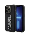 Etui Karl Lagerfeld KLHCP15L3DMBKCK Apple iPhone 15 Pro hardcase 3D Rubber Glitter Logo czarny/black