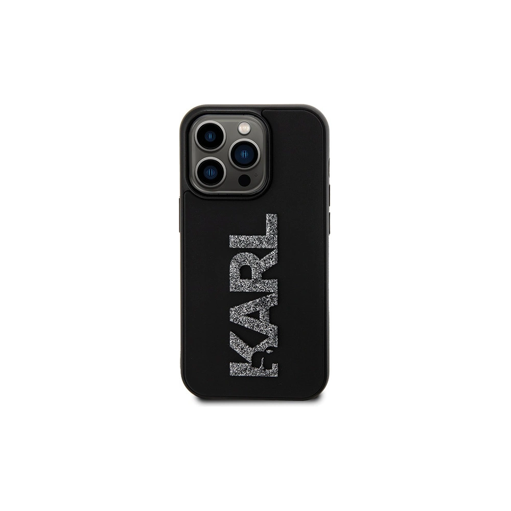 Hurtownia GSM - Etui Karl Lagerfeld KLHCP15L3DMBKCK Apple iPhone 15 Pro hardcase 3D Rubber Glitter Logo czarny/black - KLD1644 - {ean13} - Hurt