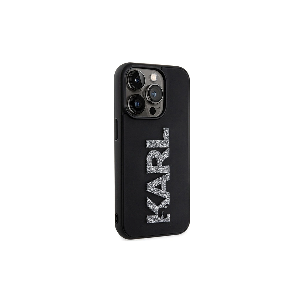 Hurtownia GSM - Etui Karl Lagerfeld KLHCP15L3DMBKCK Apple iPhone 15 Pro hardcase 3D Rubber Glitter Logo czarny/black - KLD1644 - {ean13} - Hurt