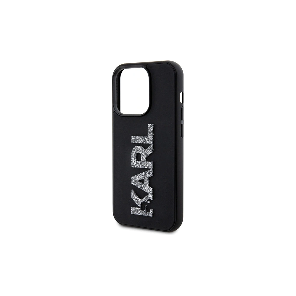 Hurtownia GSM - Etui Karl Lagerfeld KLHCP15L3DMBKCK Apple iPhone 15 Pro hardcase 3D Rubber Glitter Logo czarny/black - KLD1644 - {ean13} - Hurt