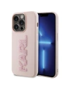 Etui Karl Lagerfeld KLHCP15L3DMBKCP Apple iPhone 15 Pro hardcase 3D Rubber Glitter Logo różowy/pink