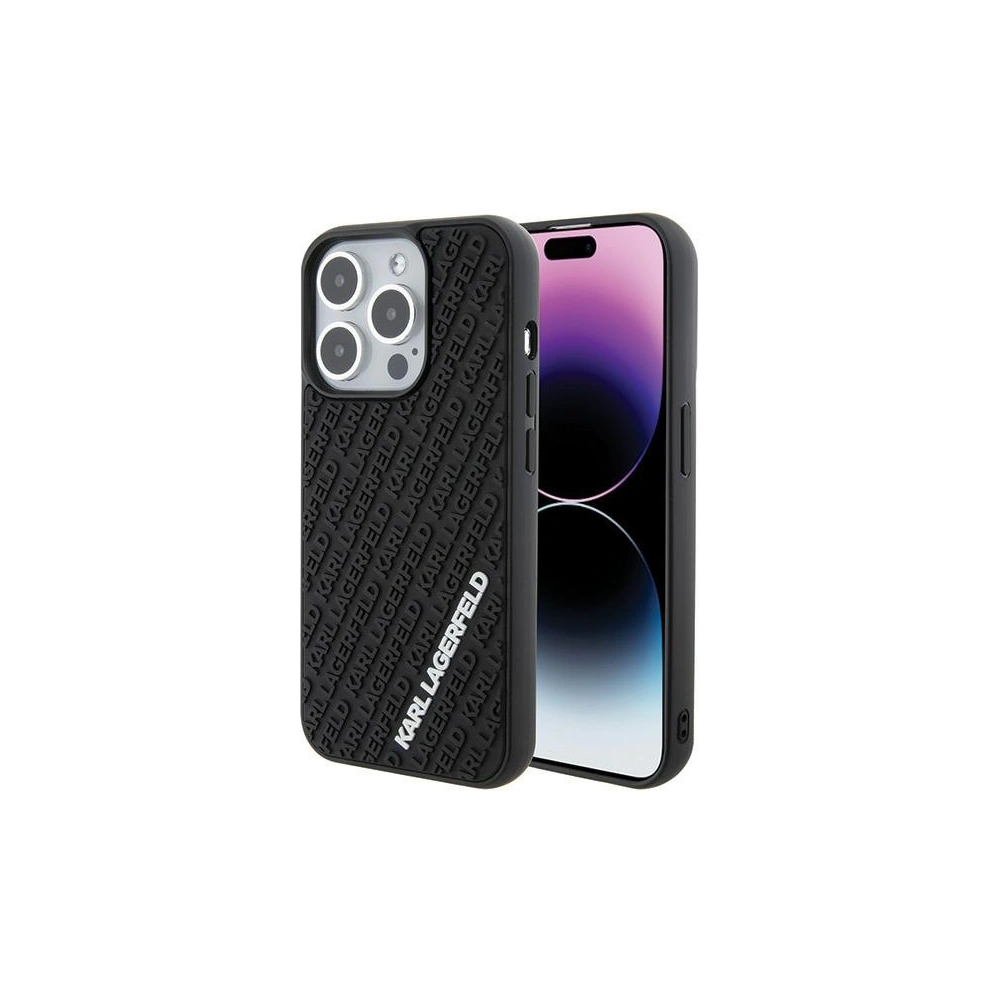 Hurtownia GSM - Etui Karl Lagerfeld KLHCP15L3DMKRLK Apple iPhone 15 Pro hardcase 3D Rubber Multi Logo czarny/black - KLD1646 - {ean13} - Hurt
