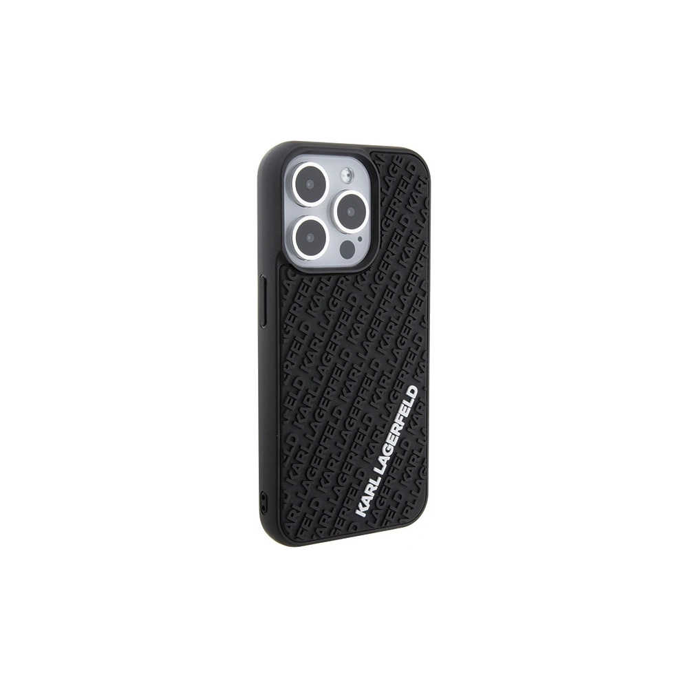 Wholesale Karl Lagerfeld KLHCP15L3DMKRLK Apple iPhone 15 Pro hardcase 3D Rubber Multi Logo black - KLD1646 - {ean13} - Hurt