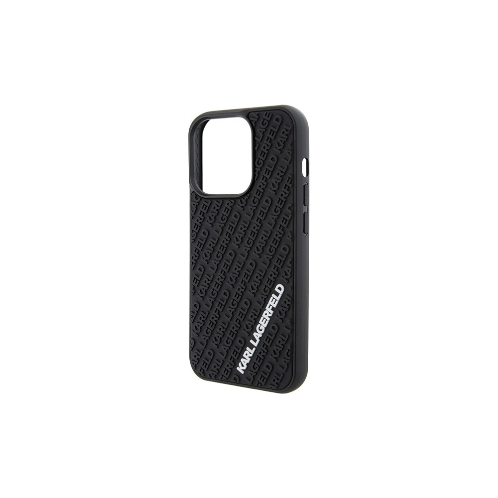 Wholesale Karl Lagerfeld KLHCP15L3DMKRLK Apple iPhone 15 Pro hardcase 3D Rubber Multi Logo black - KLD1646 - {ean13} - Hurt
