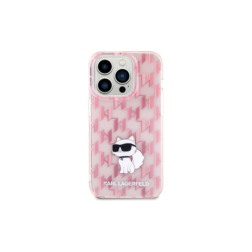 Hurtownia GSM - Case Karl Lagerfeld KLHCP15LHNCMKLP Apple iPhone 15 Pro Hardcase Monogram Choupette rosa/pink - KLD1647 - {ean13} - Hurt