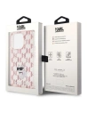 Wholesale Karl Lagerfeld KLHCP15LHNCMKLP Apple iPhone 15 Pro hardcase Monogram Choupette pink - KLD1647 - {ean13} - Hurt