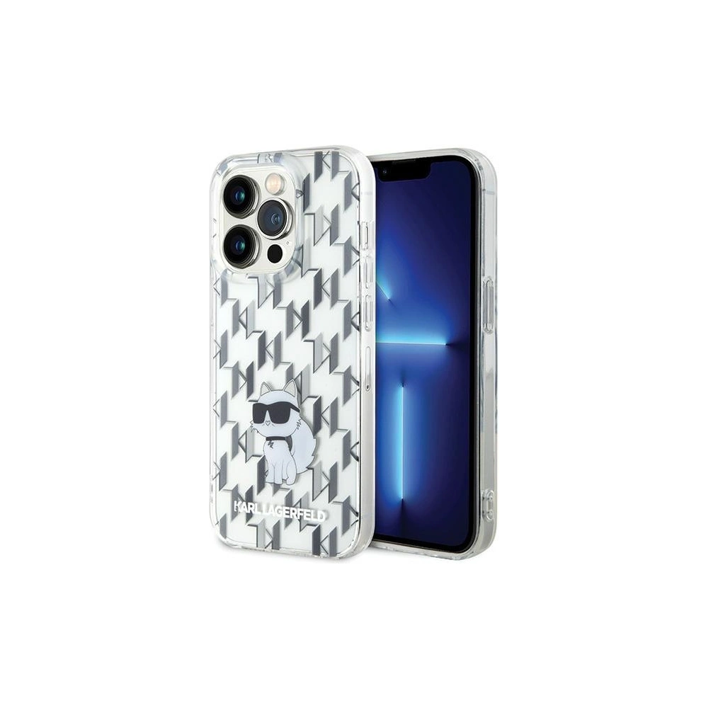 Hurtownia GSM - Etui Karl Lagerfeld KLHCP15LHNCMKLT Apple iPhone 15 Pro kemény tok Monogram Choupette átlátszó - KLD1648 - {ean13} - Hurt