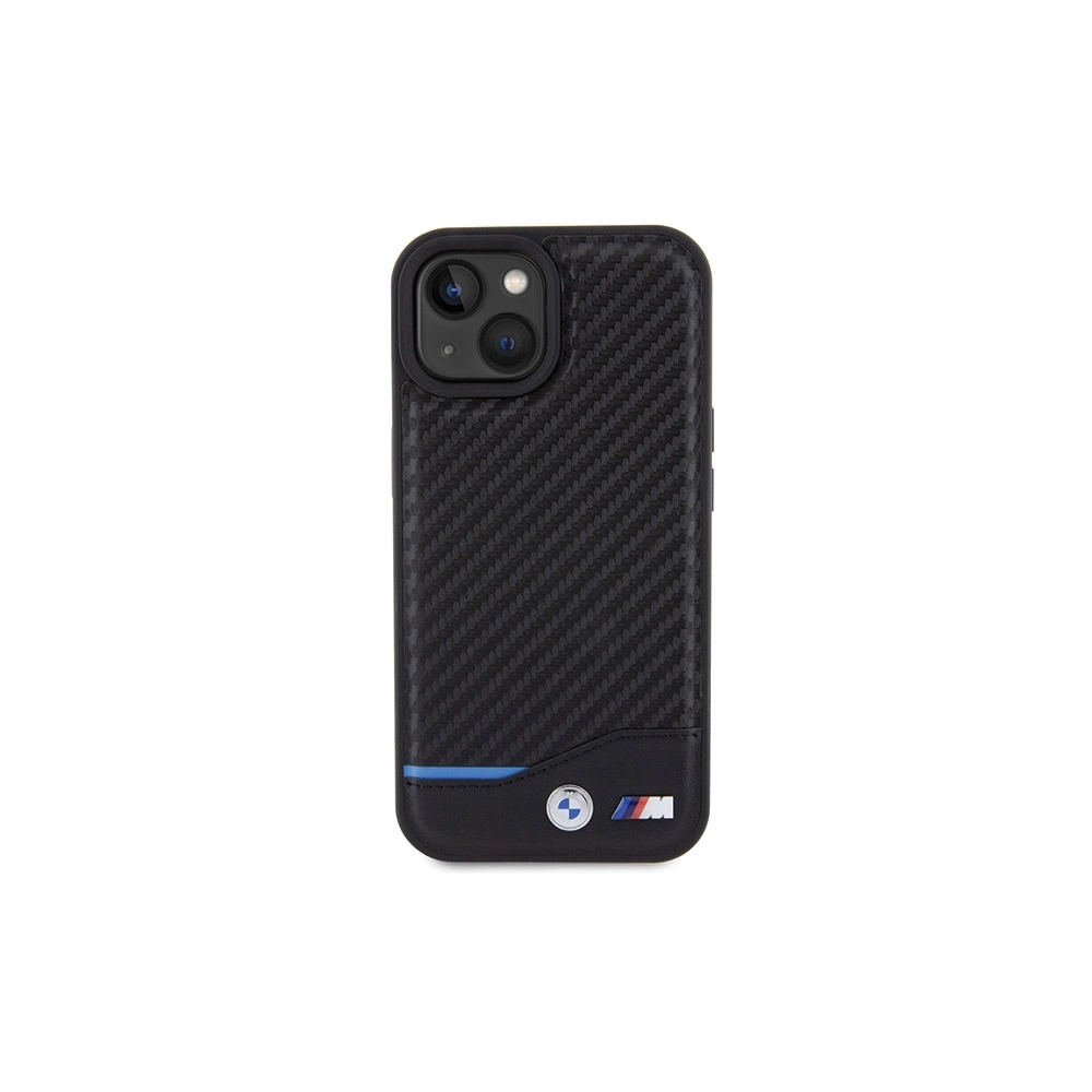 Hurtownia GSM - Etui BMW BMHCP15S22NBCK Apple iPhone 15 din piele carbon negru/black - BMW502 - {ean13} - Hurt
