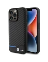 Etui BMW BMHCP15X22NBCK Apple iPhone 15 Pro Max Leather Carbon czarny/black