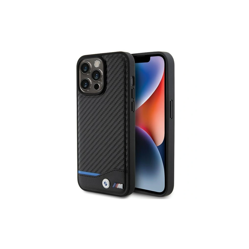 Hurtownia GSM - Etui BMW BMHCP15X22NBCK Apple iPhone 15 Pro Max Leather Carbon czarny/black - BMW504 - {ean13} - Hurt