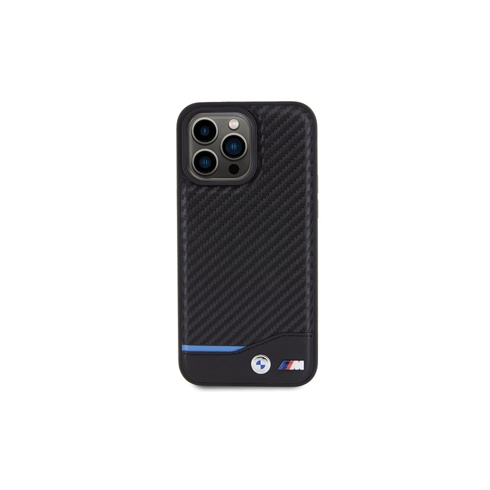 Hurtownia GSM - Etui BMW BMHCP15X22NBCK Apple iPhone 15 Pro Max kožené carbon černé/black - BMW504 - {ean13} - Hurt