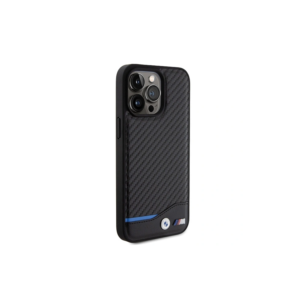 Wholesale BMW BMHCP15X22NBCK Apple iPhone 15 Pro Max Leather Carbon black - BMW504 - {ean13} - Hurt