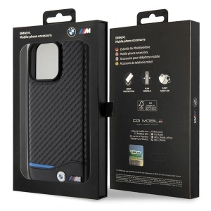 Hurtownia GSM - Etui BMW BMHCP15X22NBCK Apple iPhone 15 Pro Max bőr karbon fekete/black - BMW504 - {ean13} - Hurt