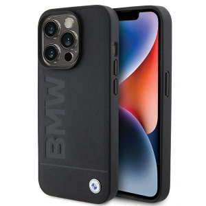 Hurtownia GSM - Case BMW BMHCP15XSLLBK Apple iPhone 15 Pro Max Leder Heißprägung schwarz/black - BMW505 - {ean13} - Hurt