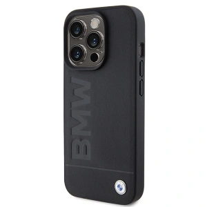 Hurtownia GSM - Case BMW BMHCP15XSLLBK Apple iPhone 15 Pro Max Leder Heißprägung schwarz/black - BMW505 - {ean13} - Hurt