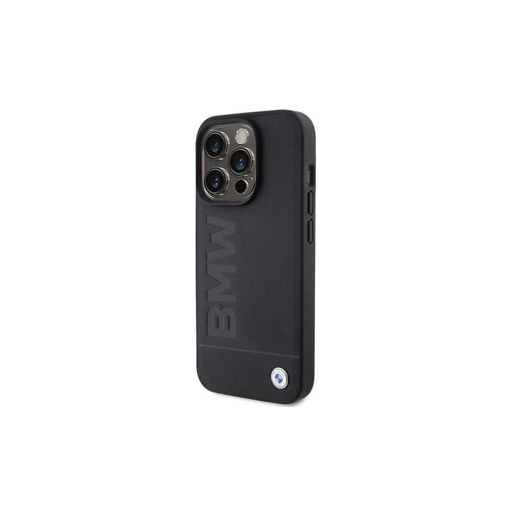 Hurtownia GSM - Case BMW BMHCP15XSLLBK Apple iPhone 15 Pro Max Leder Heißprägung schwarz/black - BMW505 - {ean13} - Hurt