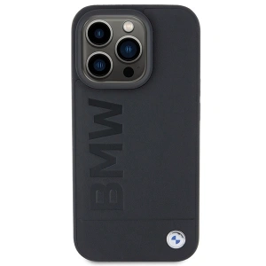 Hurtownia GSM - Case BMW BMHCP15XSLLBK Apple iPhone 15 Pro Max Leder Heißprägung schwarz/black - BMW505 - {ean13} - Hurt