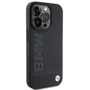 Hurtownia GSM - Case BMW BMHCP15XSLLBK Apple iPhone 15 Pro Max Leder Heißprägung schwarz/black - BMW505 - {ean13} - Hurt