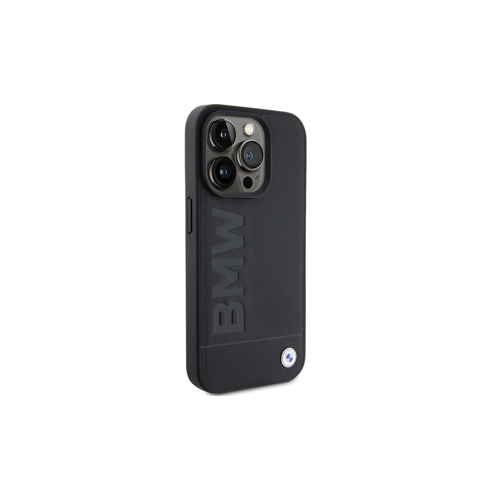 Hurtownia GSM - Case BMW BMHCP15XSLLBK Apple iPhone 15 Pro Max Leder Heißprägung schwarz/black - BMW505 - {ean13} - Hurt