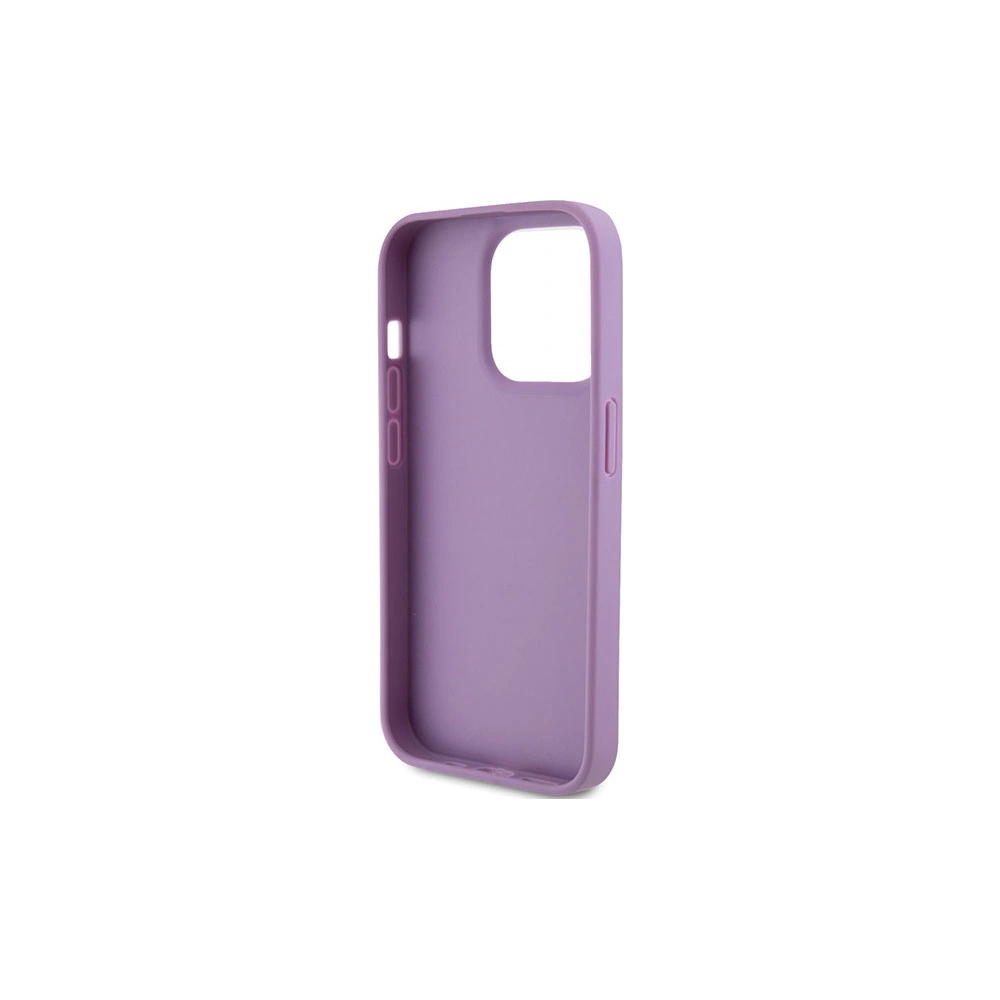 Wholesale Guess GUHCP15LP4EPMU Apple iPhone 15 Pro hardcase Leather 4G Stamped light purple - GUE2813 - {ean13} - Hurt