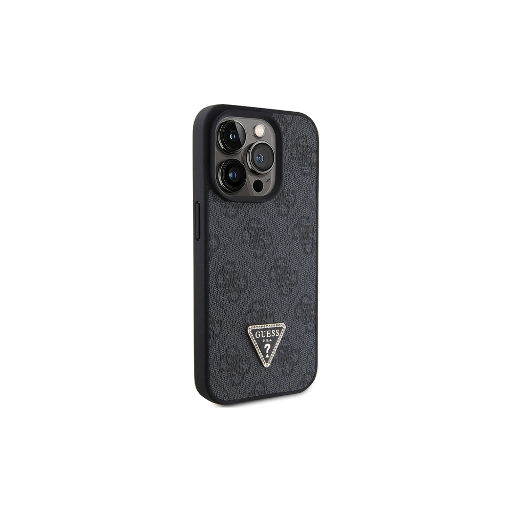 Hurtownia GSM - Etui Guess GUHCP15LP4TDPK Apple iPhone 15 Pro hardcase din piele 4G Diamond Triangle negru/black - GUE2814 - {ean13} - Hurt