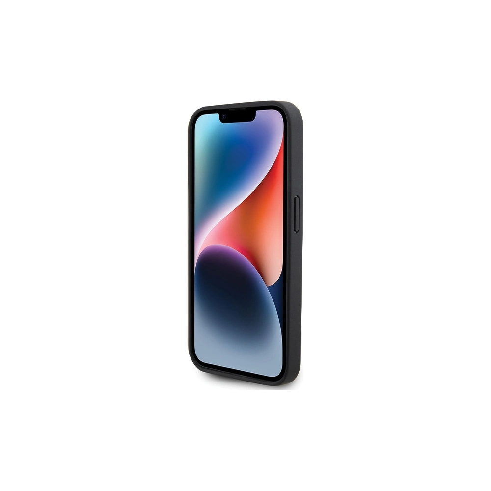 Hurtownia GSM - Etui Guess GUHCP15LP4TDPK Apple iPhone 15 Pro keménytok Bőr 4G Gyémánt Háromszög fekete/black - GUE2814 - {ean13} - Hurt