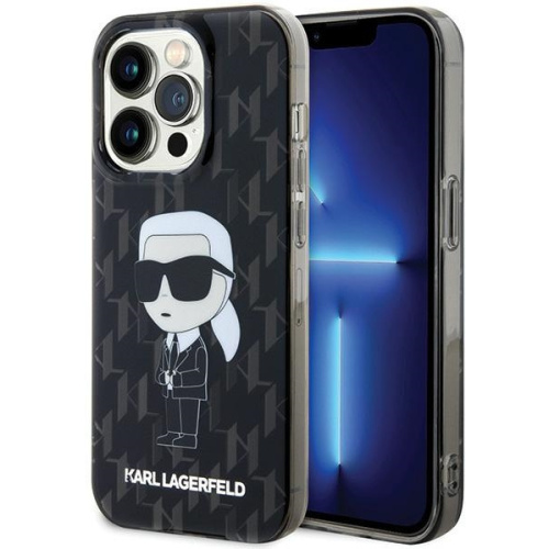 Karl Lagerfeld Distributor - 3666339163372 - KLD1649 - Karl Lagerfeld KLHCP15LHNKMKLK Apple iPhone 15 Pro hardcase Monogram Ikonik transparent - B2B homescreen