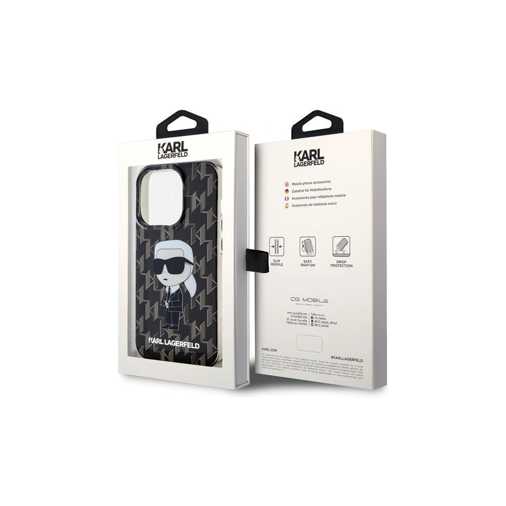Hurtownia GSM - Case Karl Lagerfeld KLHCP15LHNKMKLK Apple iPhone 15 Pro Hardcase Monogram Ikonik transparent - KLD1649 - {ean13} - Hurt